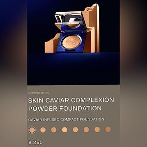 La Prairie skin caviar complexion powder foundation 2+ year shelf life remaining